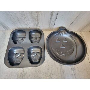 Baking mold pumpkin‎ skull head kitchen accessory set home
